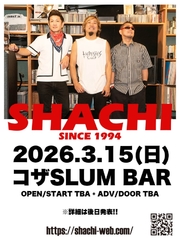 2026年3月15日(日)コザSLUM BAR公演